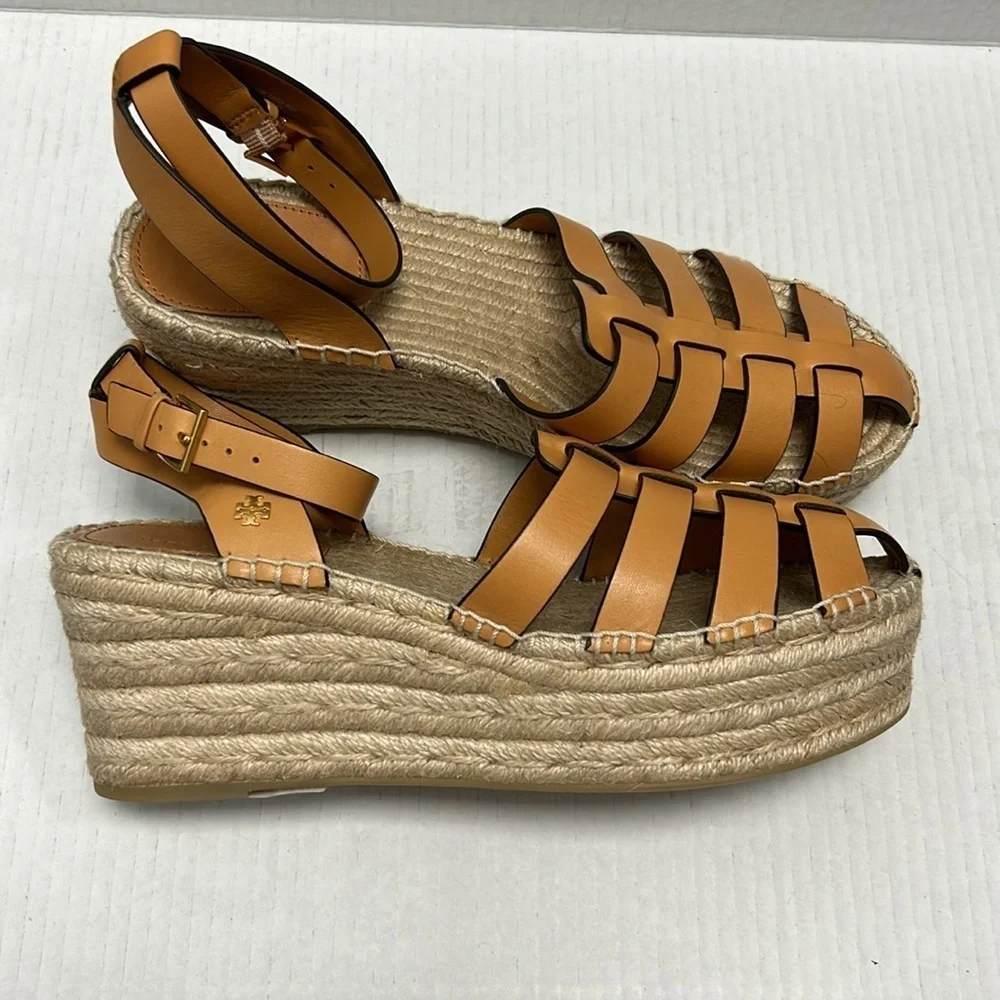 Tory Burch Women's Fisherman Espadrille Wedge Heel Platform Sandals